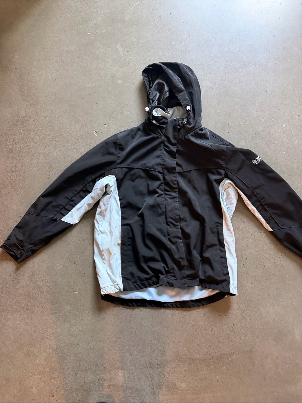 Pacific Trail Black and Light Gray and black Hooded Rain ski/ snowboarding coat